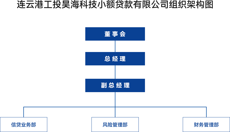 金融板塊-連云港工投昊?？萍夹☆~貸款有限公司組織架構圖